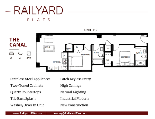 the canal 2 bed 2 bath 849 square ft