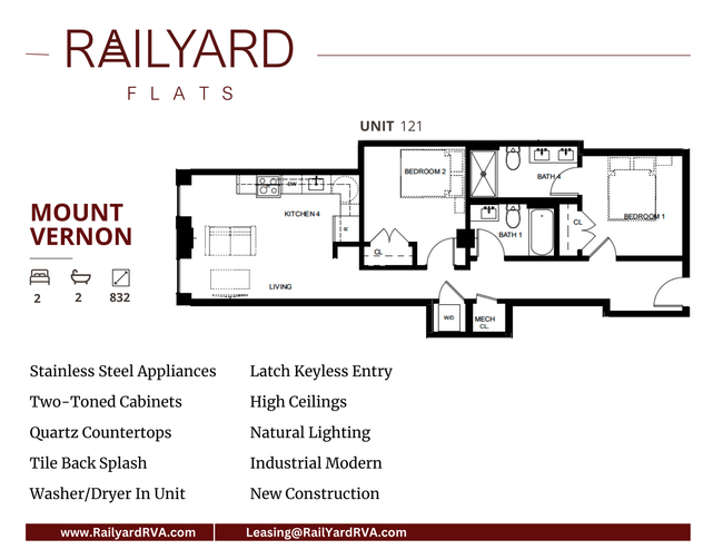 mount vernon 2 bed 2 bath 832 square ft