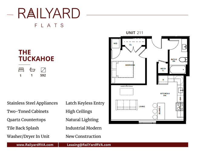 the tuckahoe 1 bed 1 bath 592 sq ft