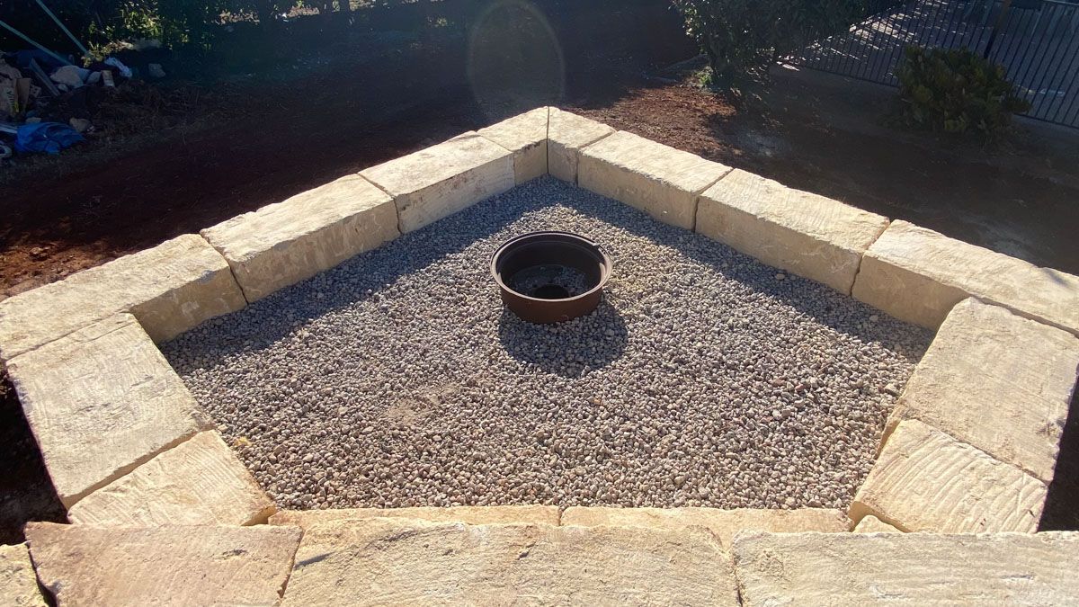 Sandstone fire pit