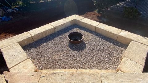 Sandstone fire pit