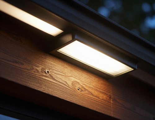LED roofline fixture detail