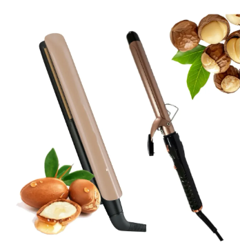 COMBO TRIPLE: PLANCHA + PINZA Y CEPILLO KERATINA