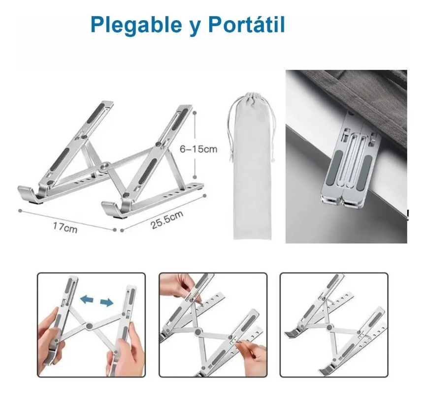 SOPORTE METALICO LAPTOP