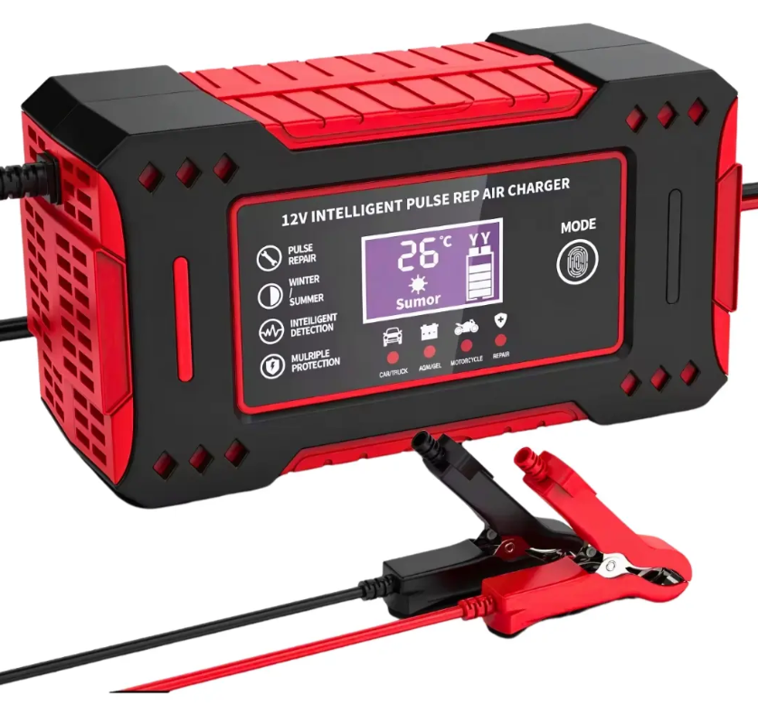 CARGADOR BATERIA AUTO/MOTO PORTATIL - INICIADOR
