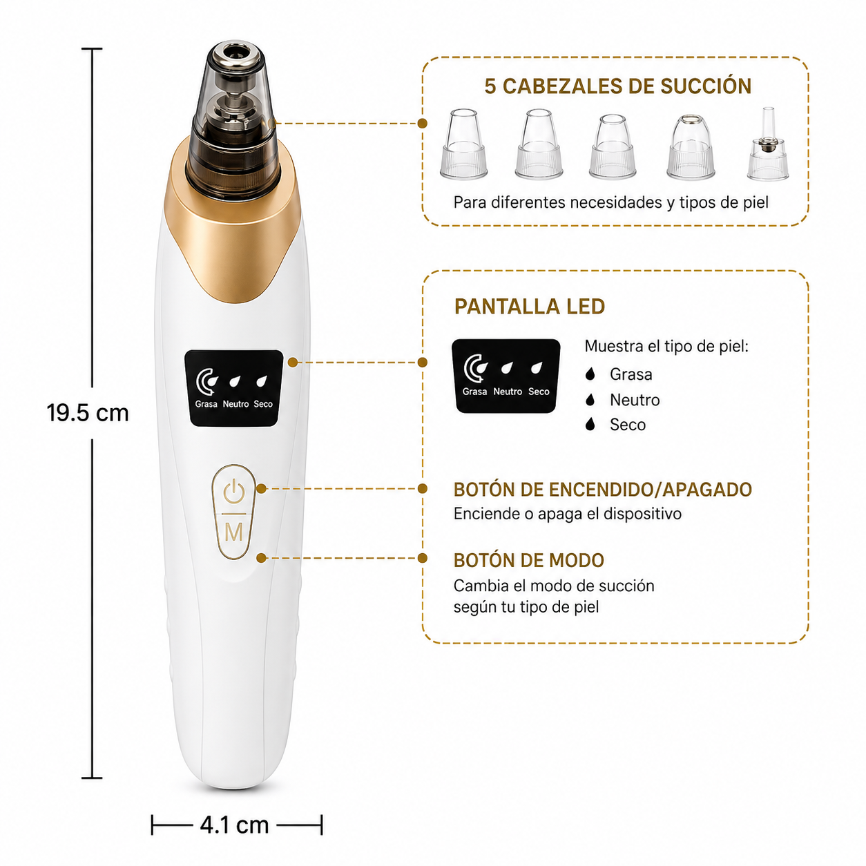 REMOVEDOR ESPINILLAS CON PANTALLA LED
