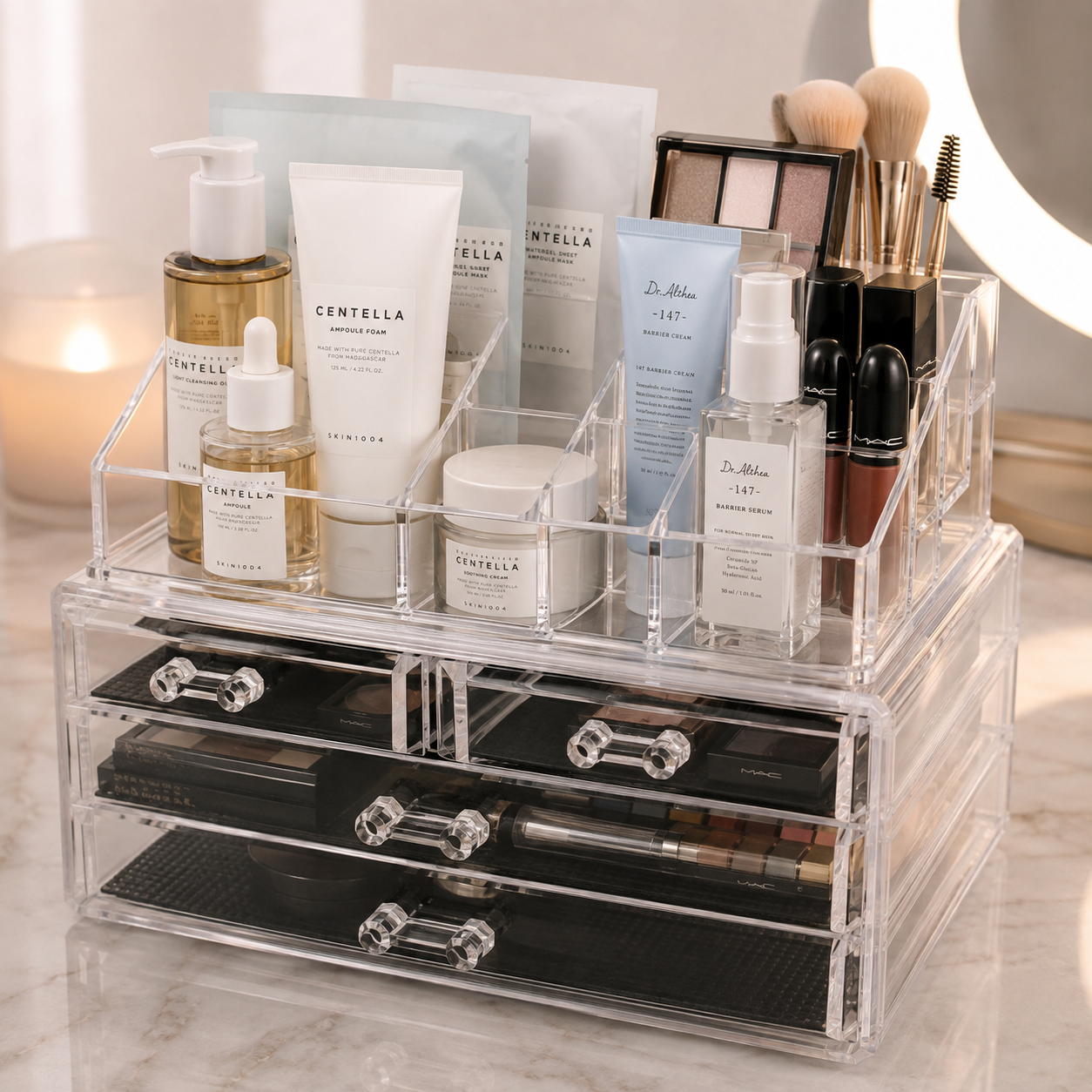 ORGANIZADOR DE MAQUILLAJE ACRILICO