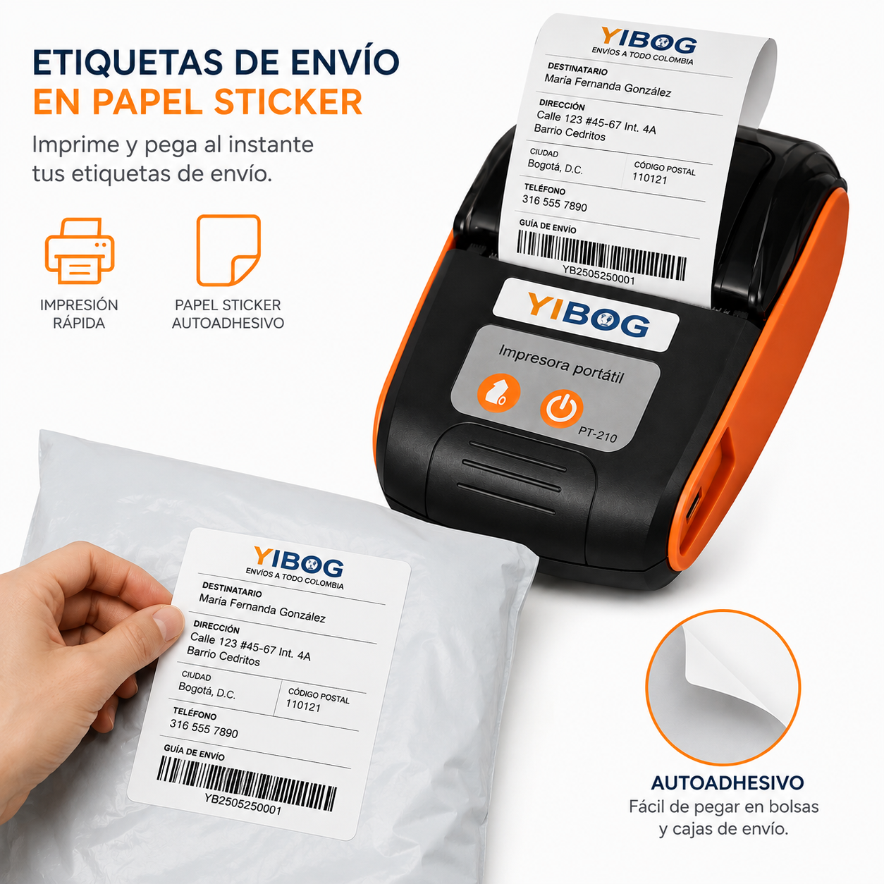 IMPRESORA PORTATIL BLUETOOTH TÉRMICA