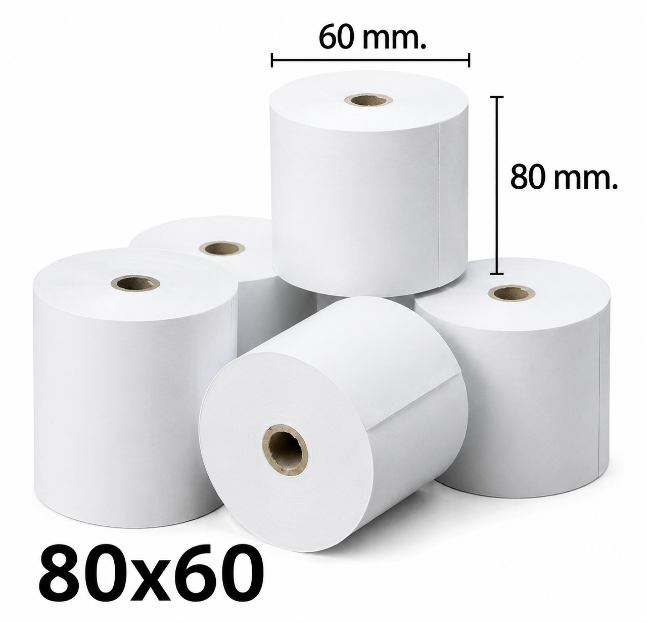 ROLLOS PAPEL TÉRMICO KIT x5