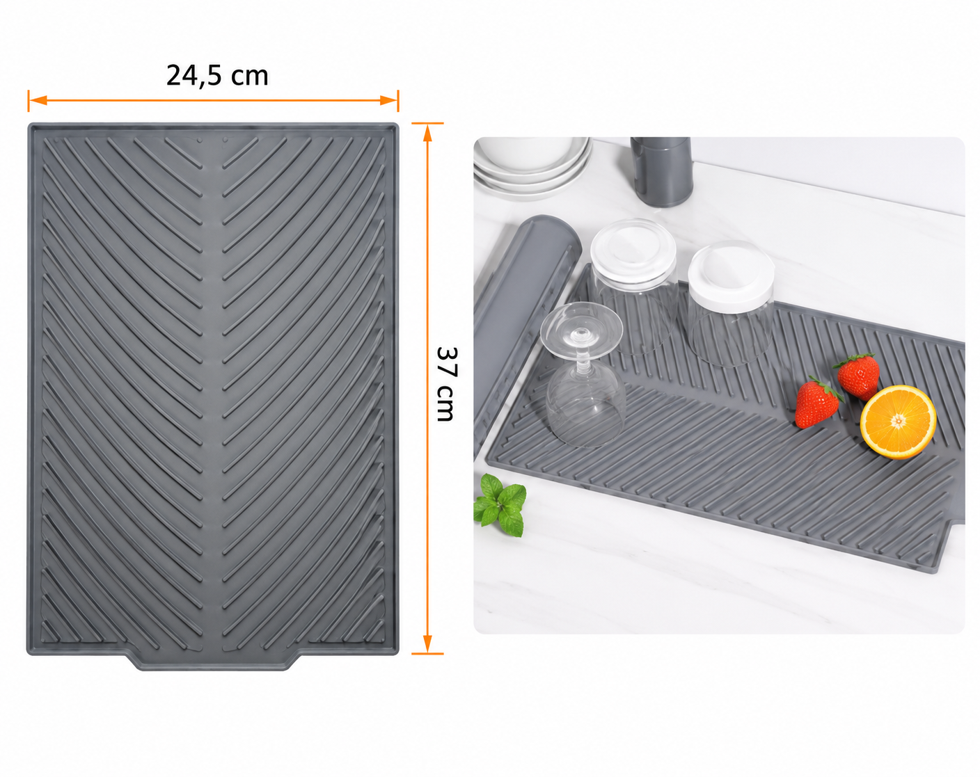 COMBO TAPETE PROTECTOR DE GRIFO Y ESCURRIDOR