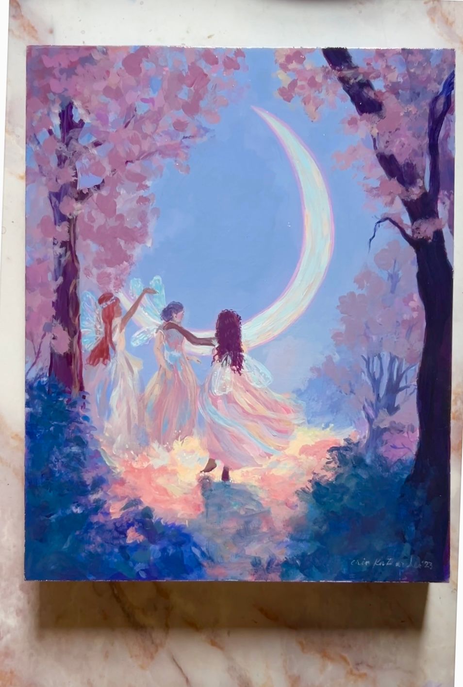 the moon makes four | 8x10