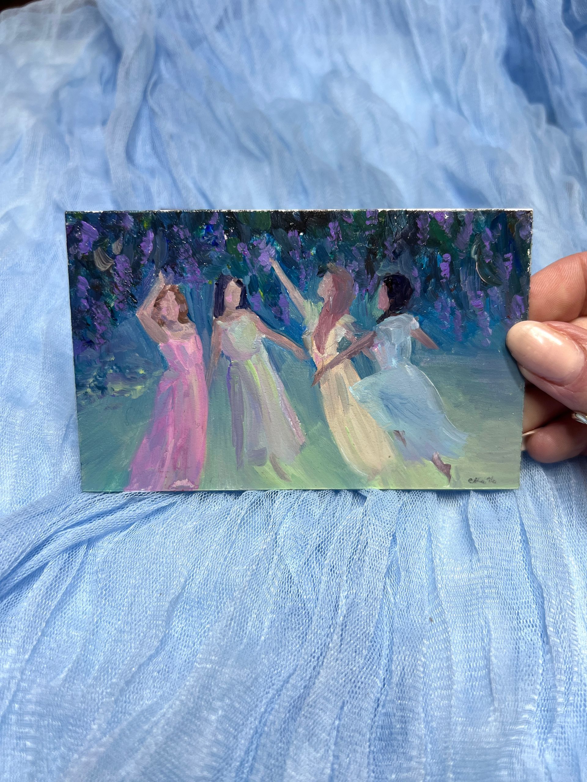 wisteria nymphs |  2.75x4.5