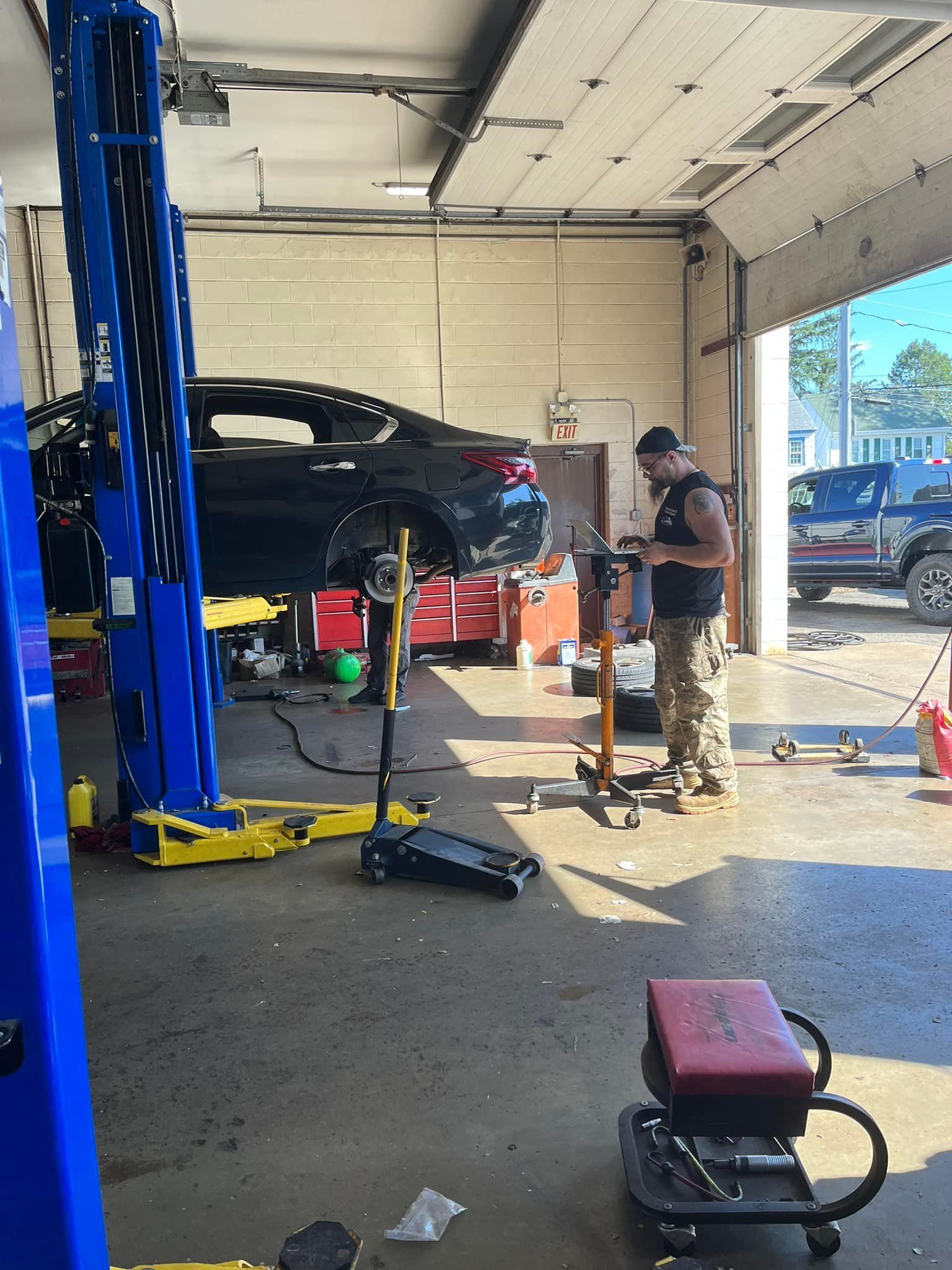 Vehicle Serviced Inside Shop Garage | Airbase Automotive Repair Inc
