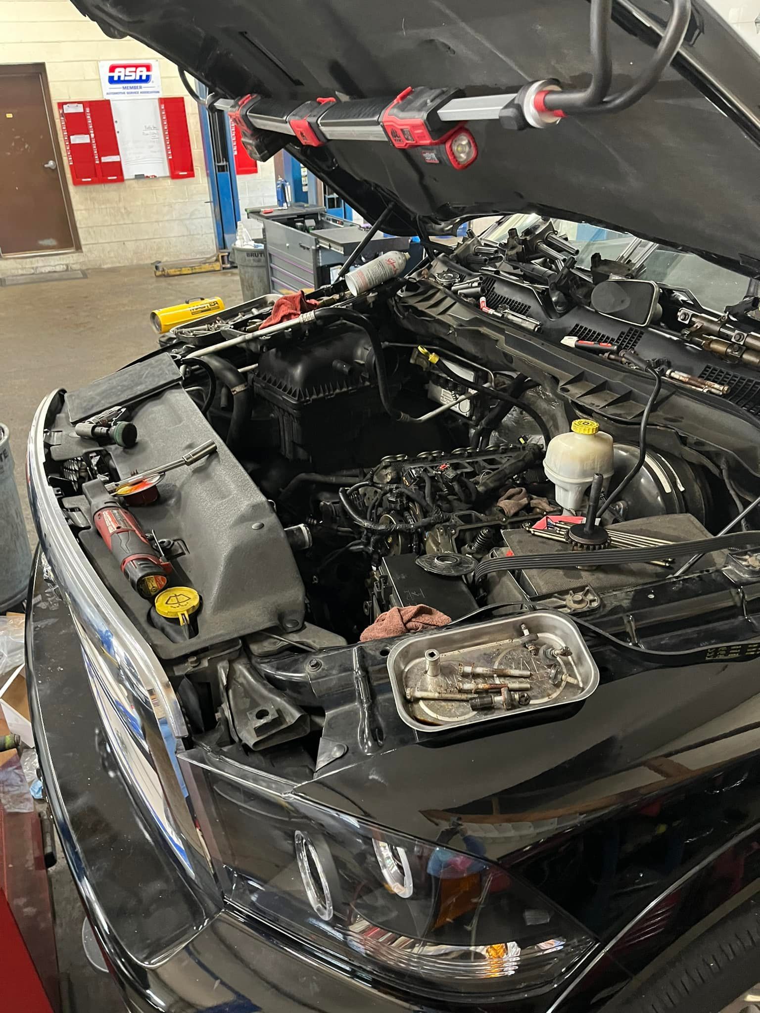 Vehicle Underhood Work Light Designed to Span the Engine Bay | Airbase Automotive Repair Inc