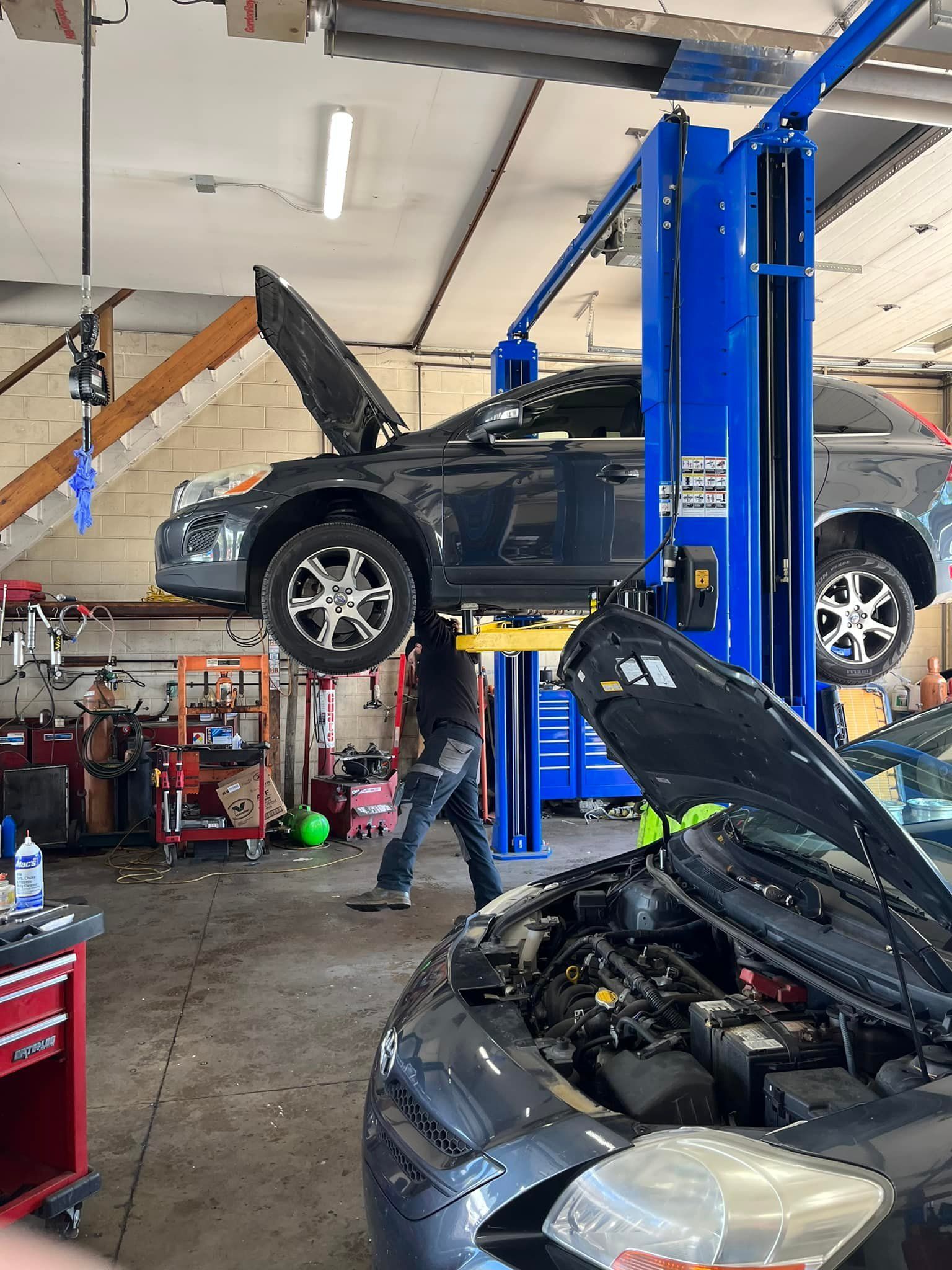 Vehicle Serviced Inside Shop Garage | Airbase Automotive Repair Inc