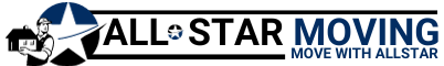 The logo for all star moving move with all star