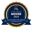 A seal that says top-rated mover 2024