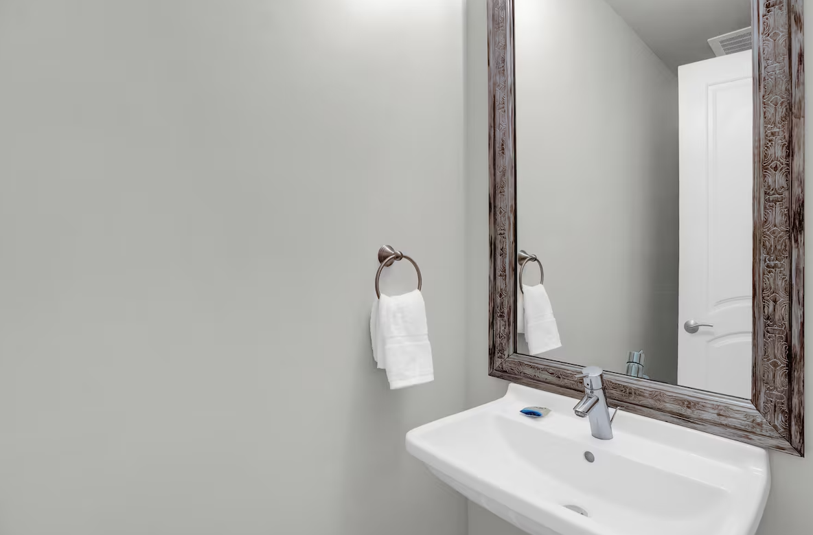 Sink and mirror