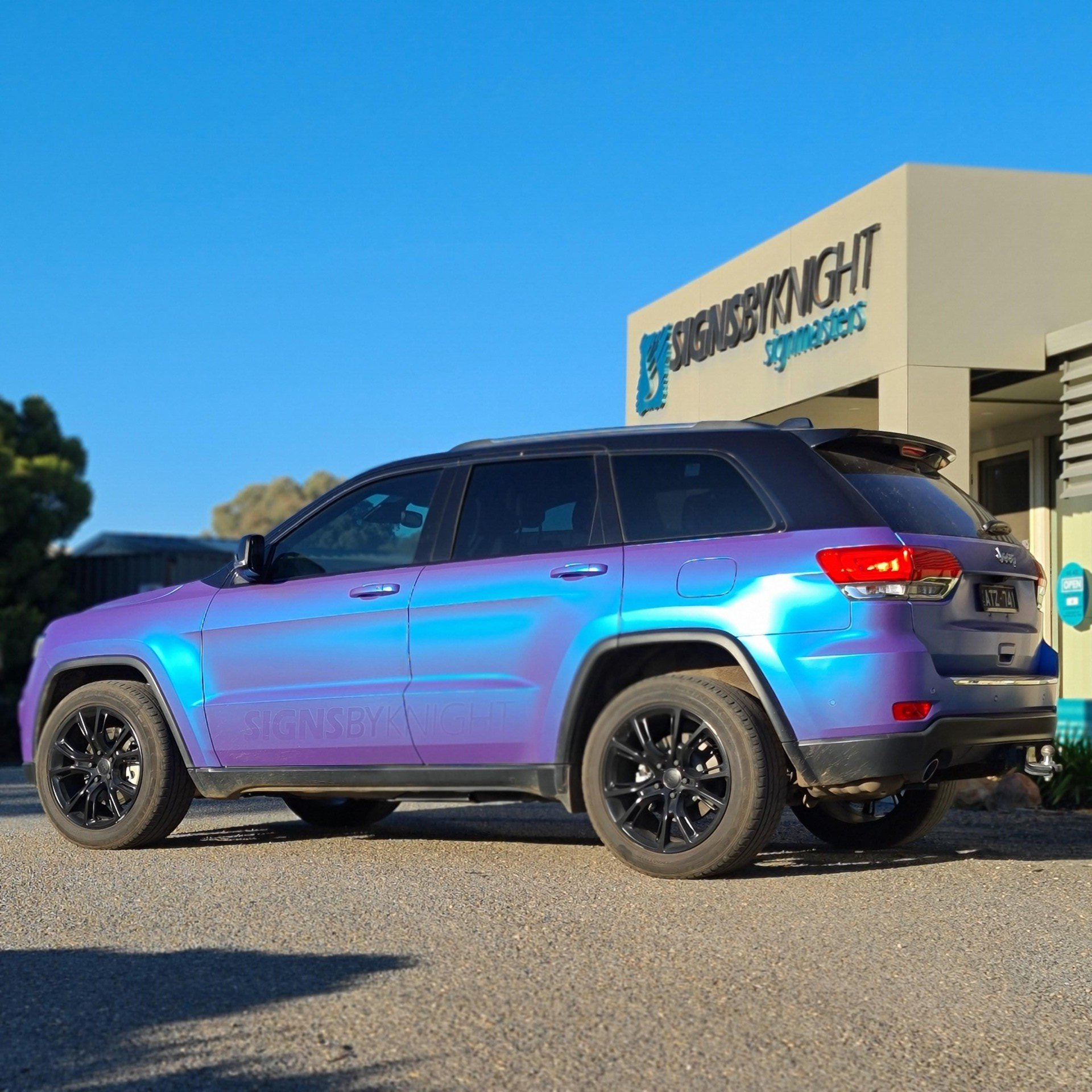 full colour change wrap jeep