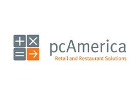 The logo for pcamerica retail and restaurant solutions.