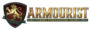 Logo: gold lion on a burgundy shield, with 