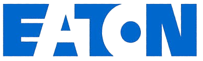 Blue EATON logo on a white background