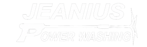 Faint white logo reading “JFANIUS POWER WASHING” on a light background