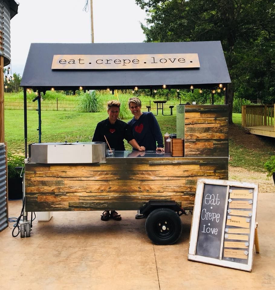 Carla and Tiff the crepe chefs at Eat Crepe Love inside Acola Coffee Company Columbia MO