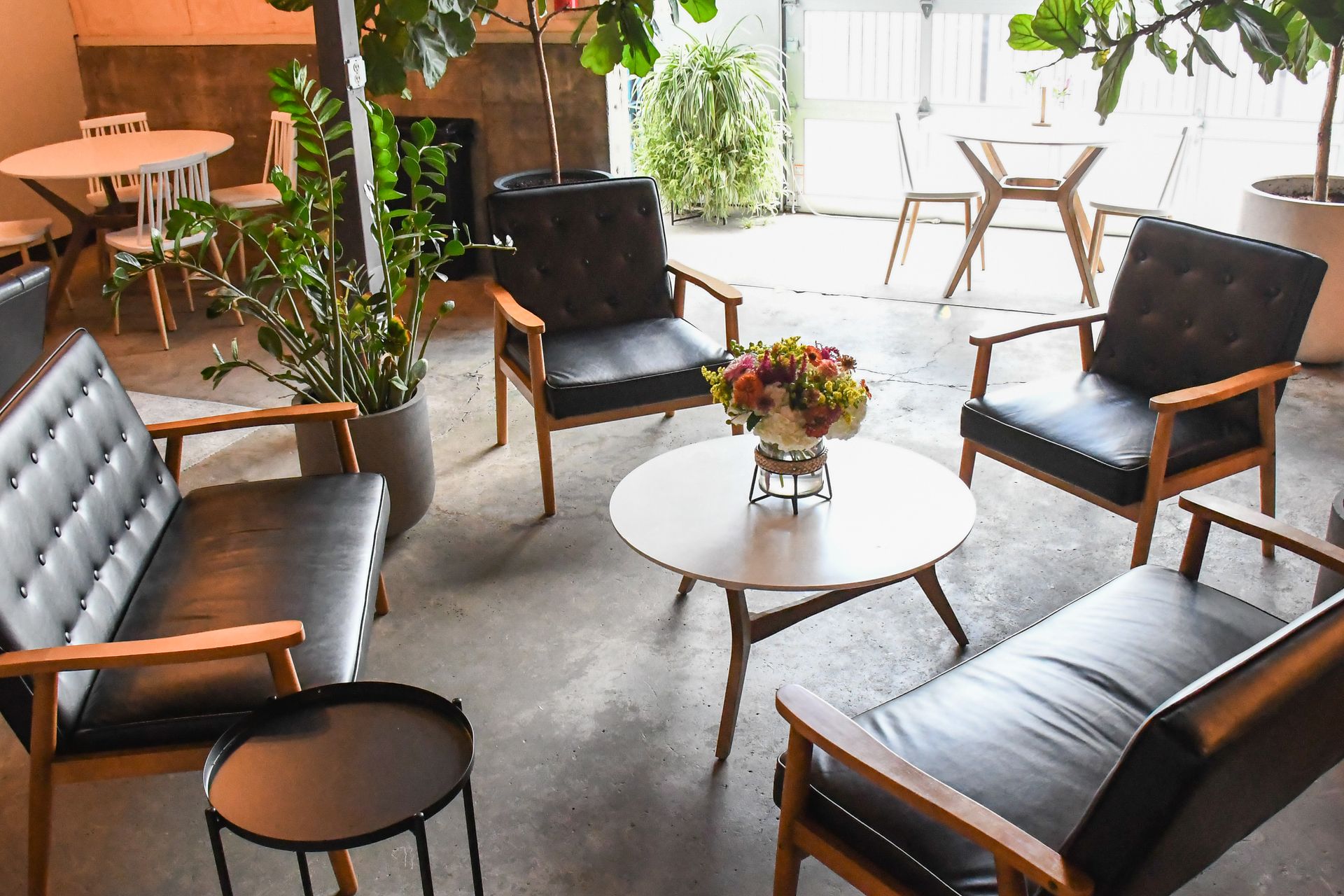 Private event space with cozy seating at Acola Coffee Company in Columbia MO