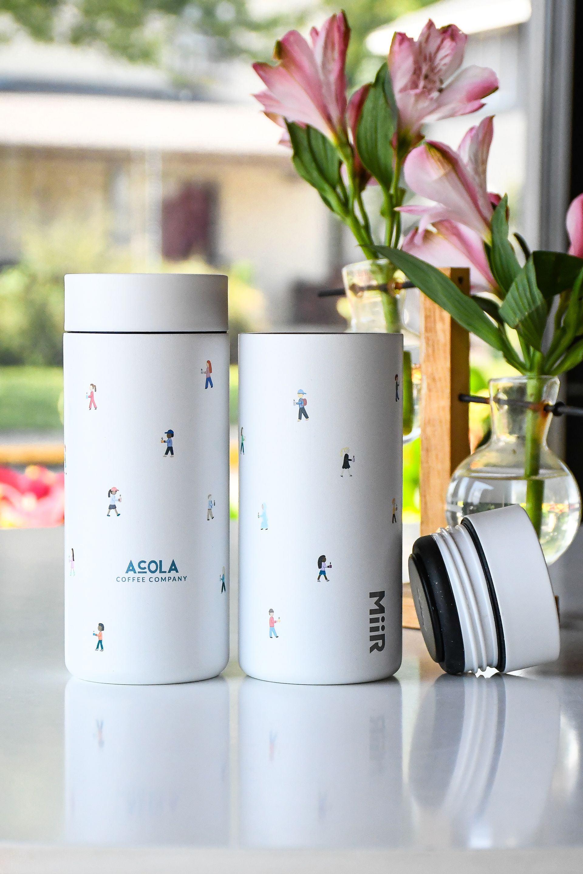Acola Coffee Company branded tumbler Columbia MO
