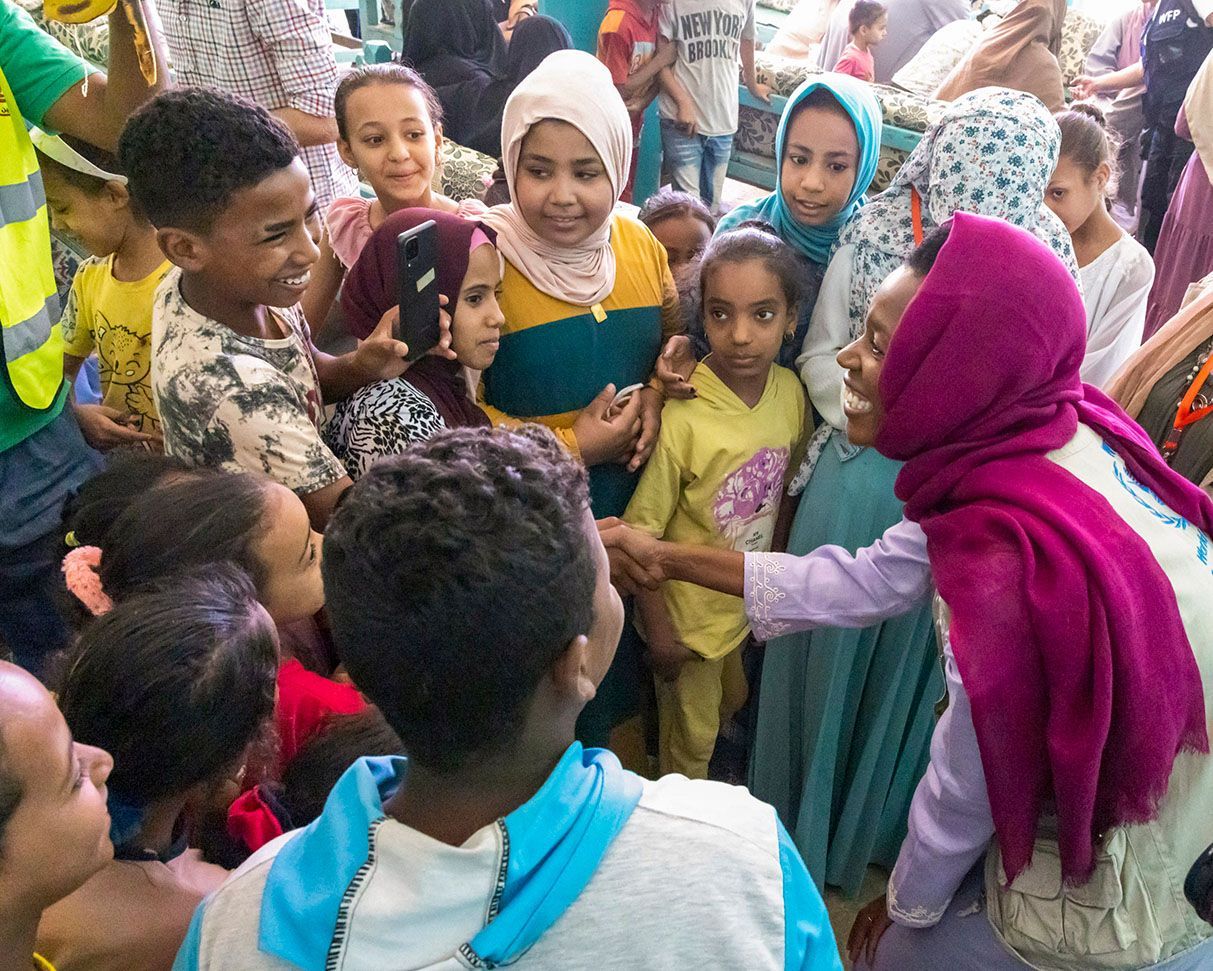 Elizabeth Nyamayaro on mission in Egypt