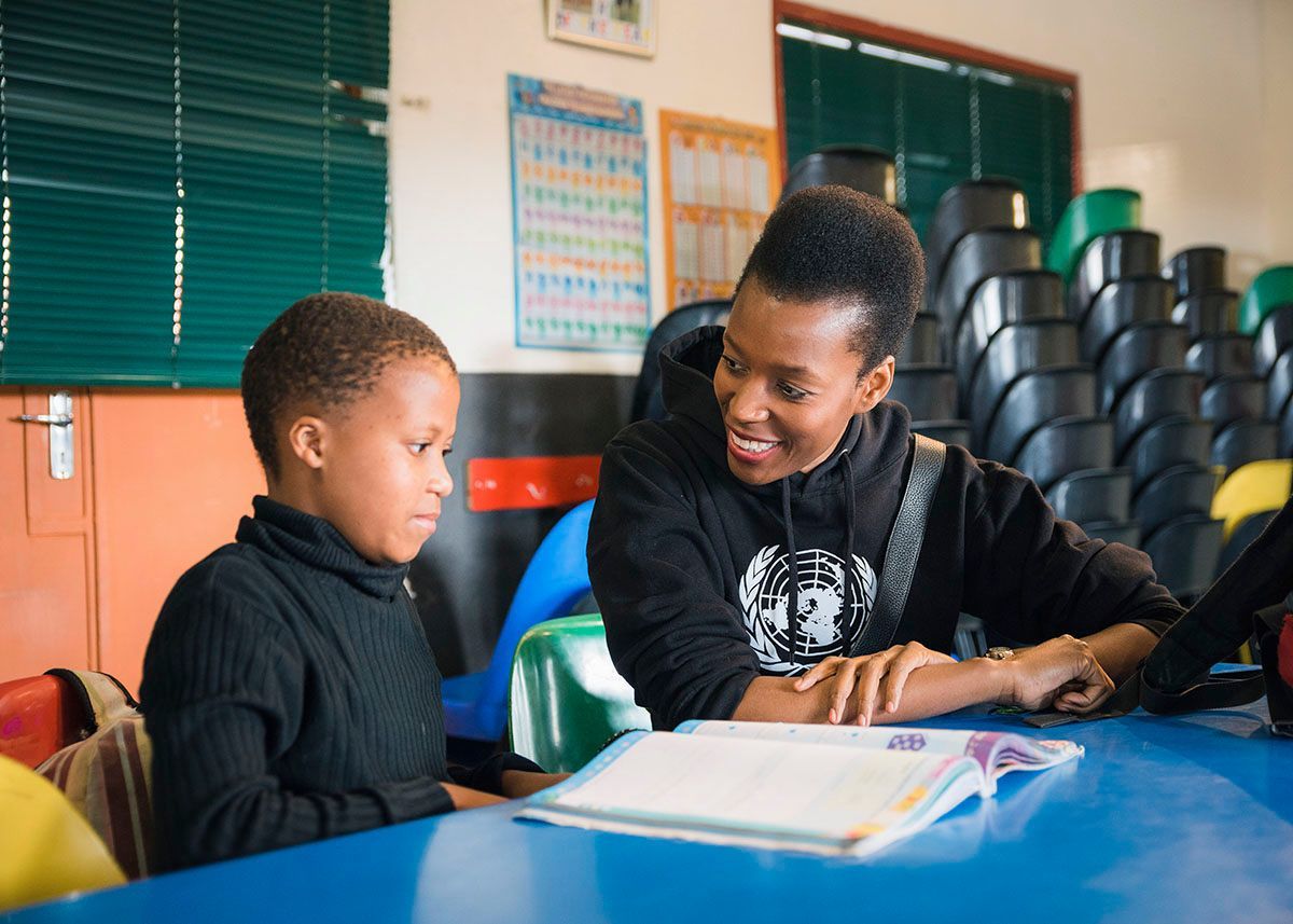 Elizabeth Nyamayaro on mission in South Africa