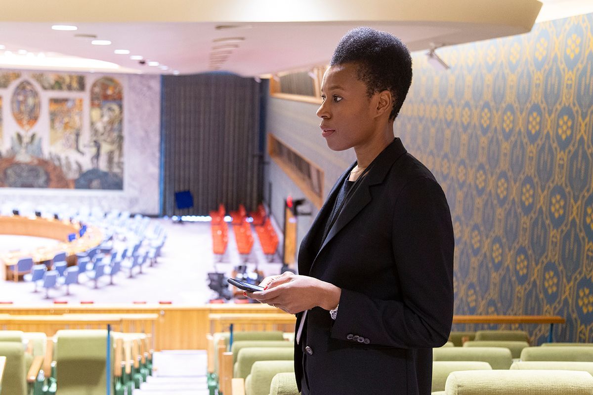 Elizabeth Nyamayaro at United Nations HQ