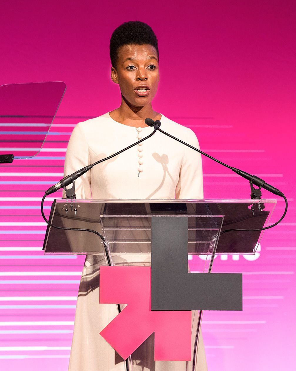 Elizabeth Nyamayaro at HeForShe IMPACT Summit during the United Nations General Assembly
