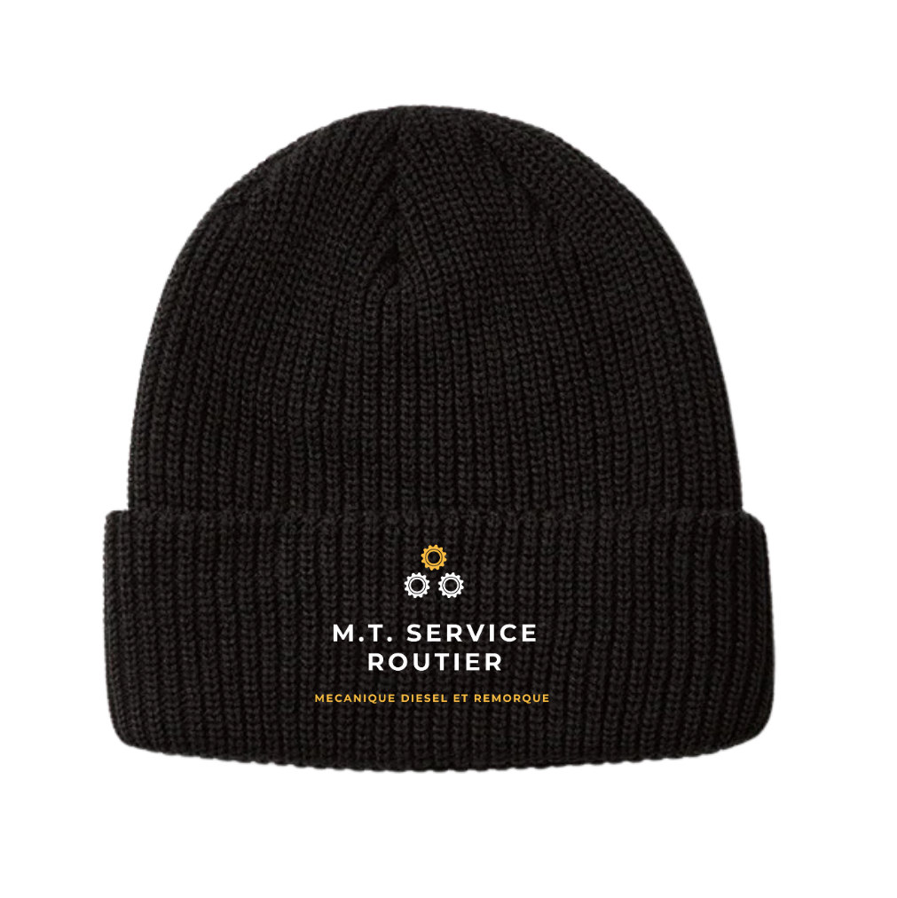 Black beanie with