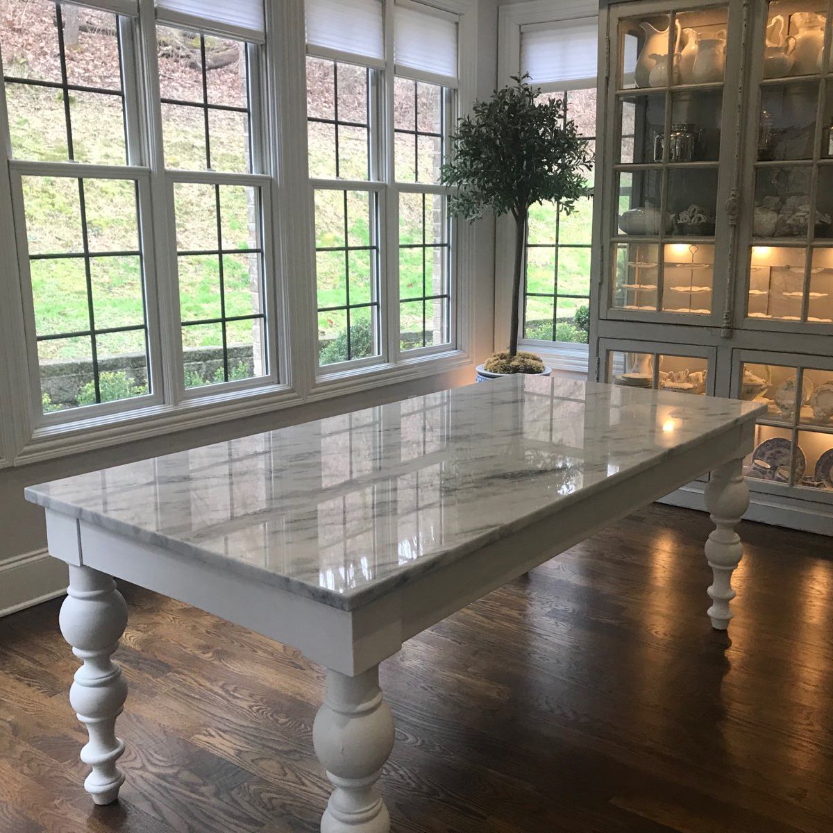modern marble kitchen table