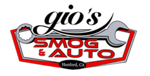 Red logo for "Demo Auto Repair" with wings, stars, and a circular design.
