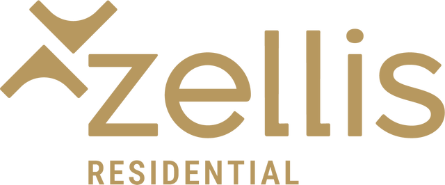 Zellis Residential logo in gold and gray text on white background
