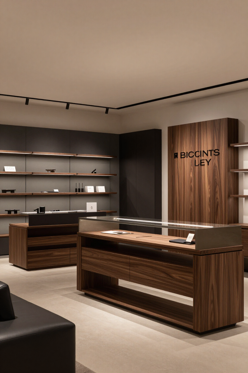 Showroom moderno con arredi personalizzati
