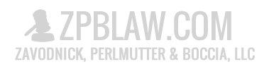 Logo for ZPB Law: Gray text and gavel icon, with the law firm's name and
