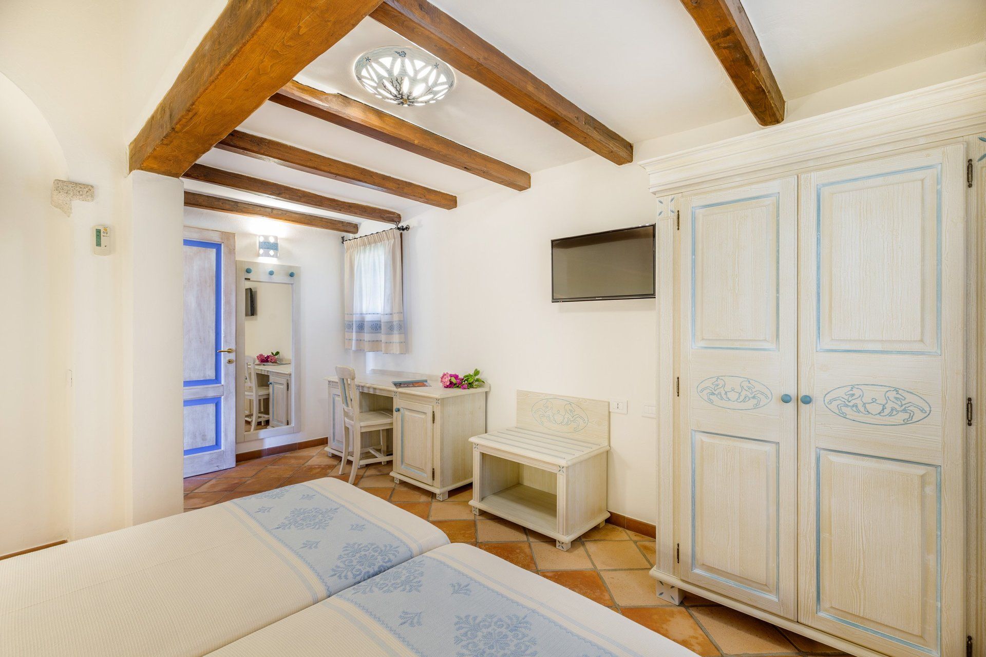 suite con travi in legno