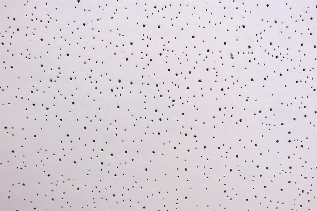 Perforated Ceiling Tile With Acoustic Properties