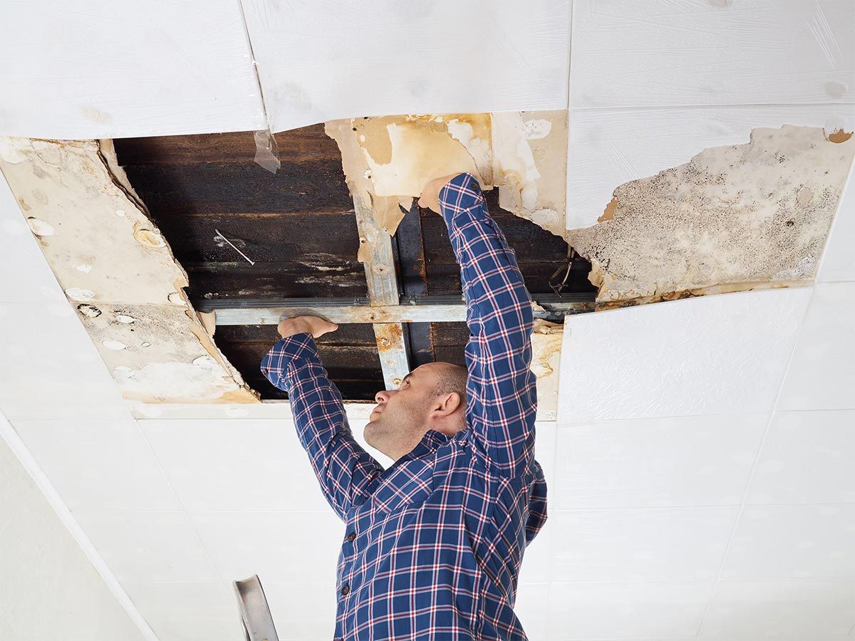 Water Damaged Ceiling In Cairns Needing Repairs