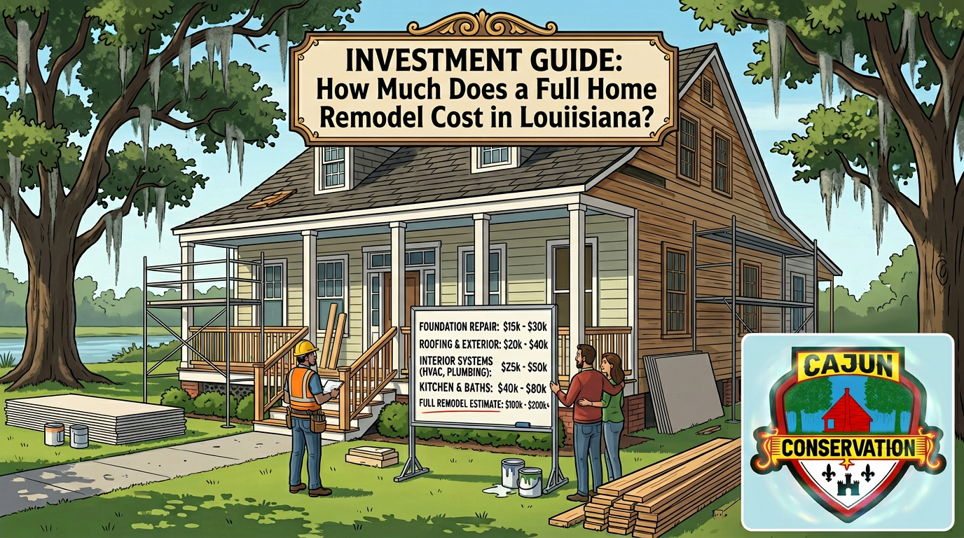 Illustration of a weathered house with an “Investment Guide” sign and a “Climate Insecurity” badge in the yard