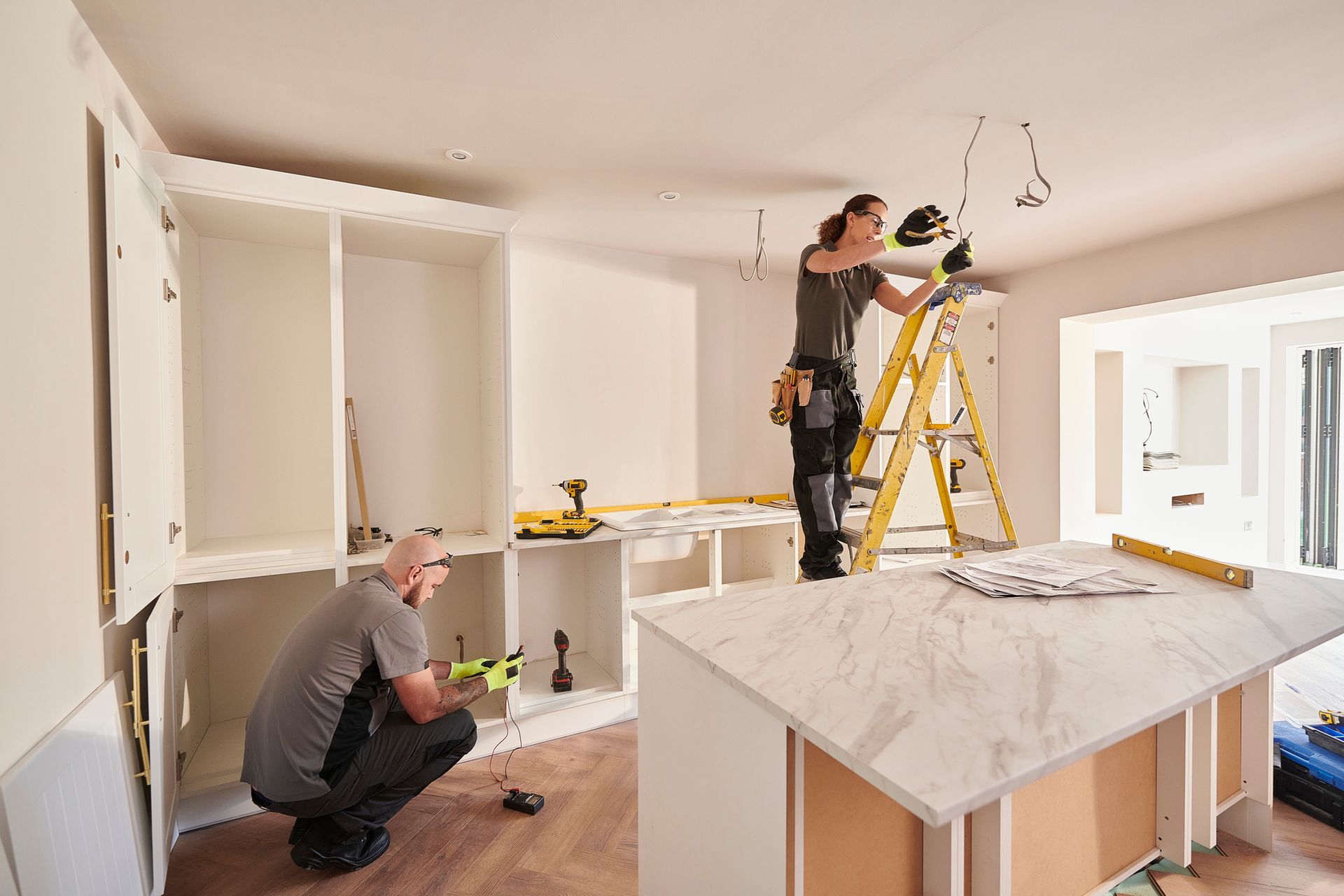 Workers at the Kitchen — Philadelphia, PA — Great Contractors