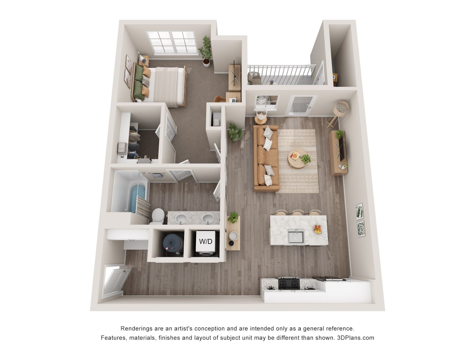 1 Bedroom, 1 Bath Unit at Carden Springs