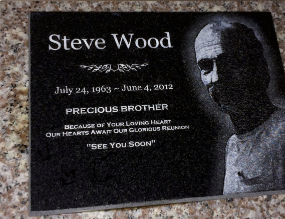 A gravestone for steve wood who died on july 24 1963