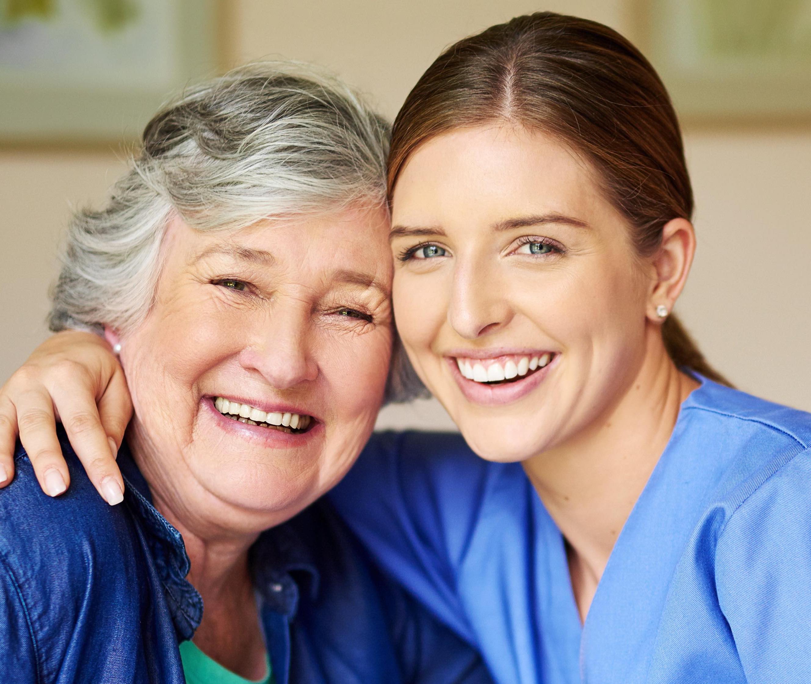 patient with caregiver