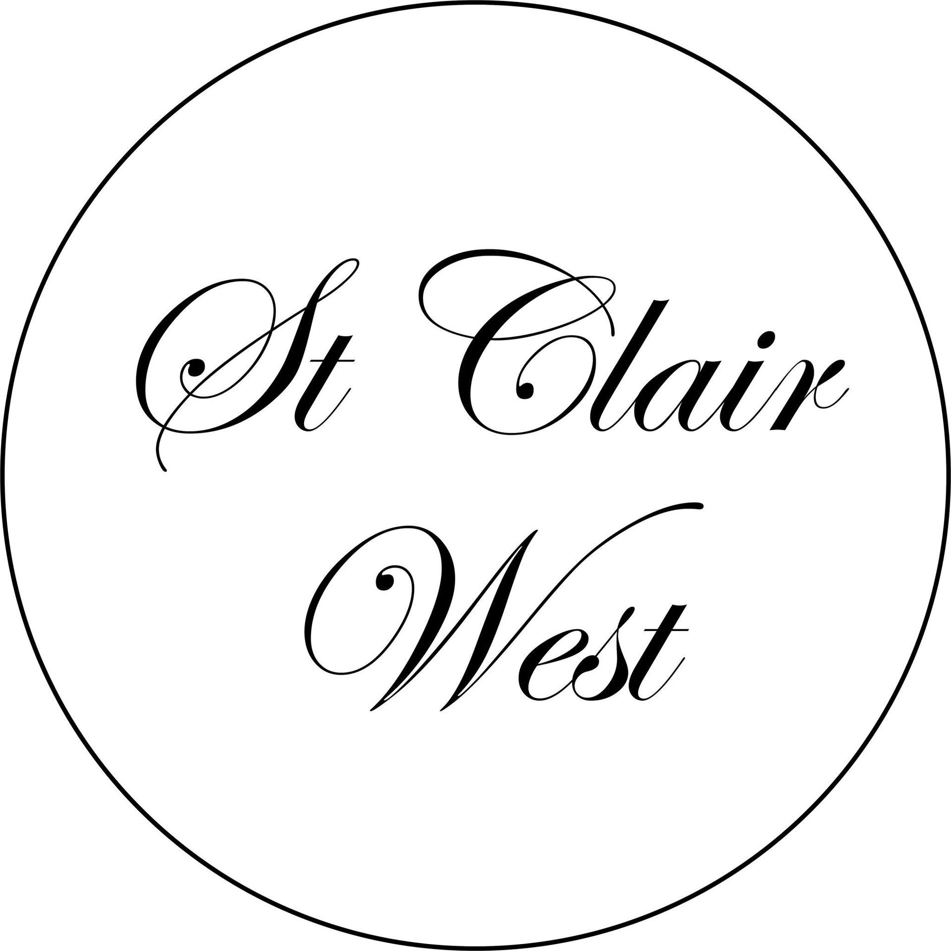St. Clair West text within a circular border.