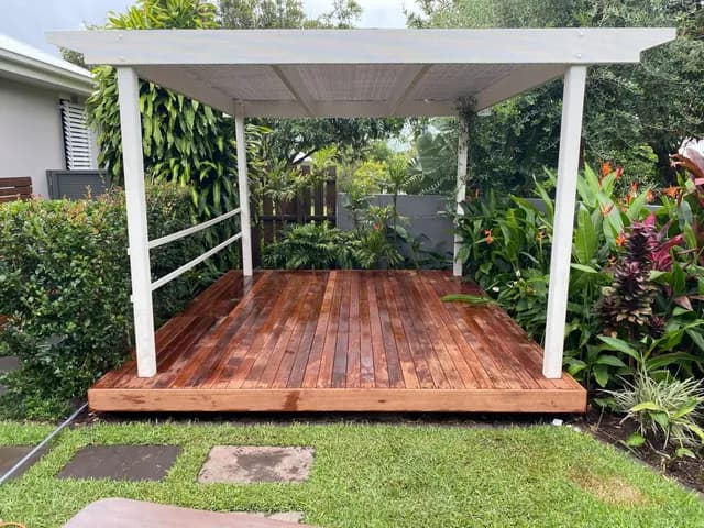 Mini Wooden Patio — Recent Projects in Sunshine Coast, QLD